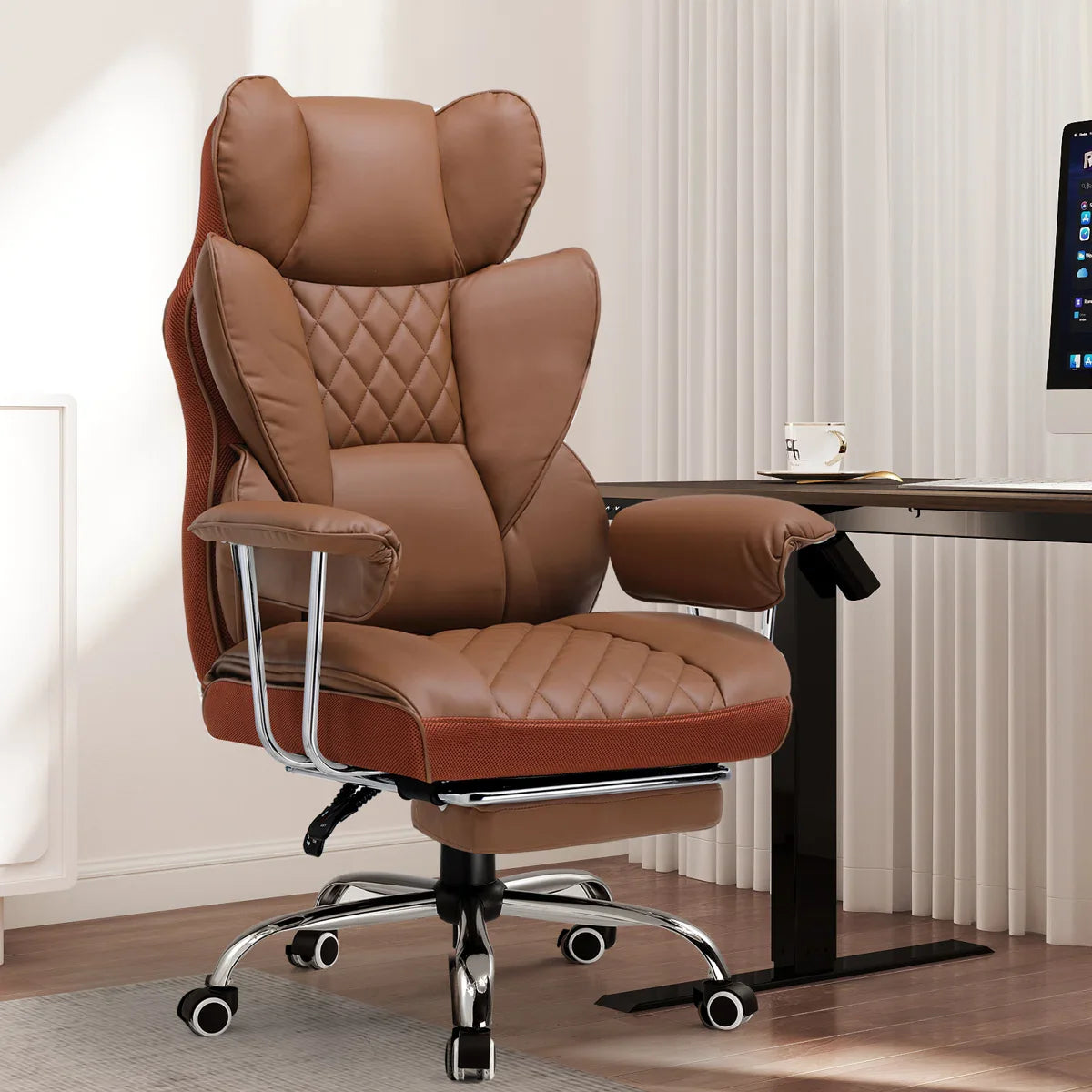 Ergonomic Faux Leather Chair
